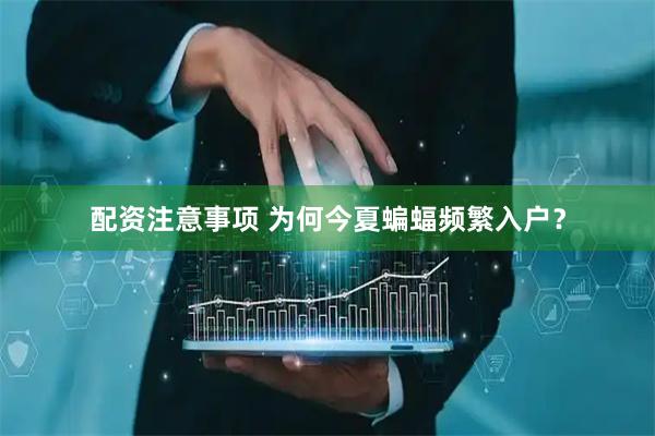 配资注意事项 为何今夏蝙蝠频繁入户？